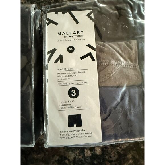 Mallory by Matthew Other - NEW. 6 Pair of Men's XL Boxers Mallory by Matthew